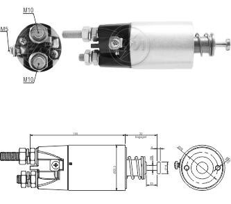 Втягуюче реле стартера ZM ZM6897