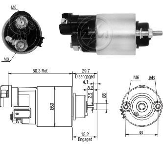 Втягивающее реле стартера ZM ZM7705