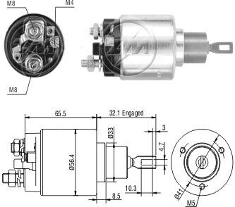 Втягуюче реле стартера ZM ZM778