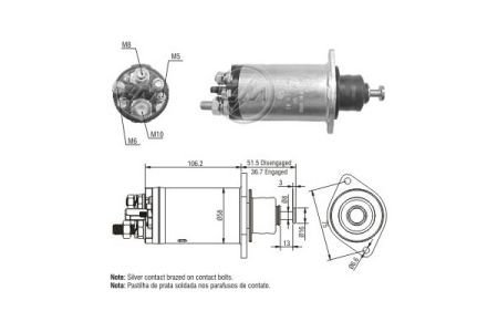 Реле втягуюче стартера ZM ZM815