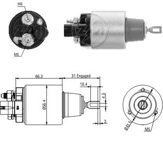 Реле втягуюче стартера ZM ZM979